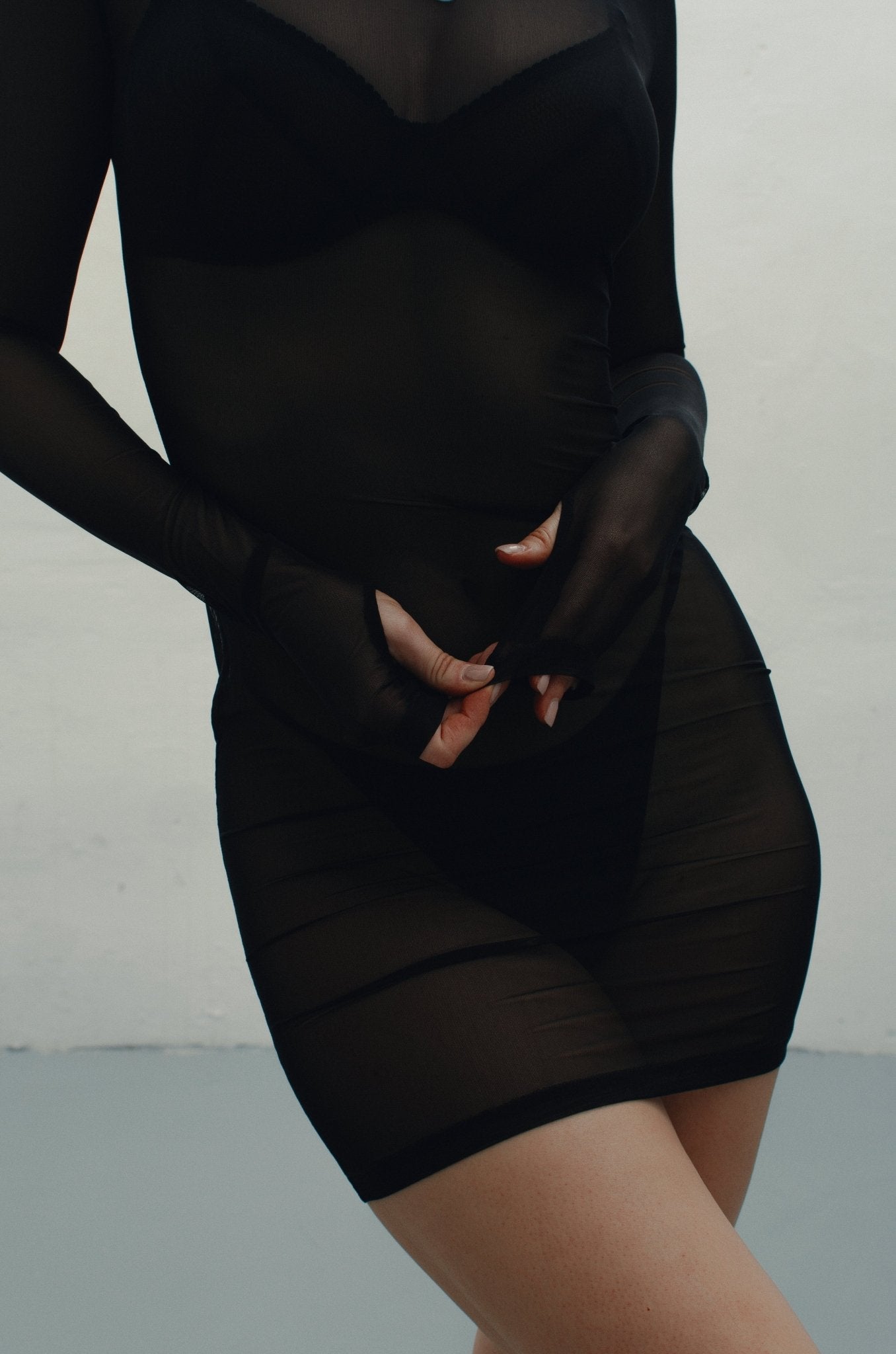 BLACK MESH DRESS PENKO BLACK MESH DRESS PENKO