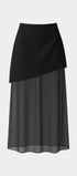 DOUBLE - LAYER MINI - MIDI SKIRT - PENKO