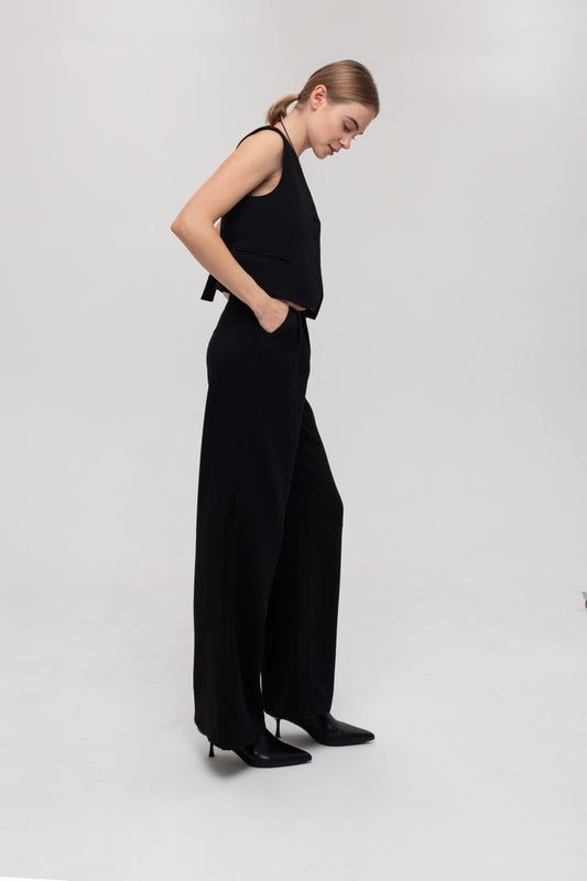 HIGH - WAISTED PALAZZO PANTS - PENKO