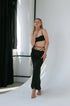 MIDI SKIRT WITH TIES - PENKO