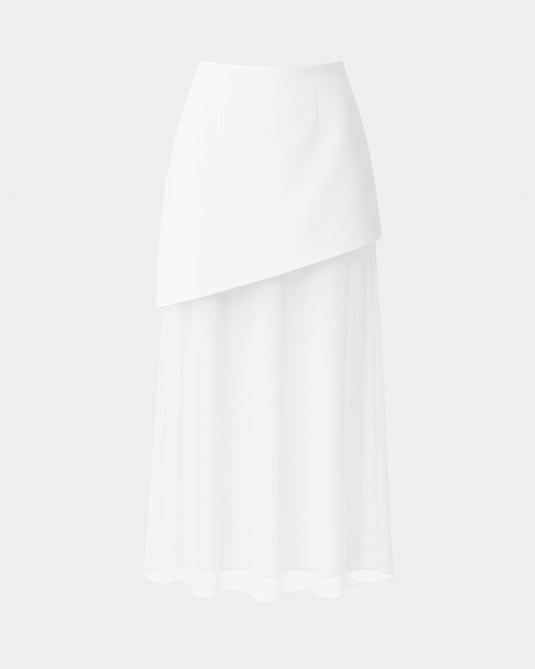 MILK DOUBLE - LAYER MINI - MIDI SKIRT - PENKO