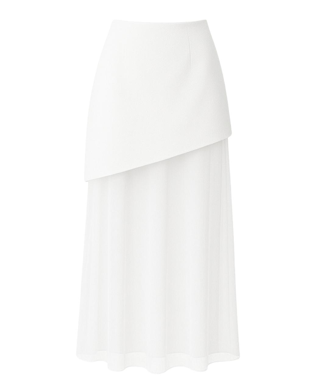 MILK DOUBLE - LAYER MINI - MIDI SKIRT - PENKO
