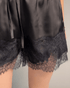 SATIN SHORTS WITH LACE TRIM - PENKO