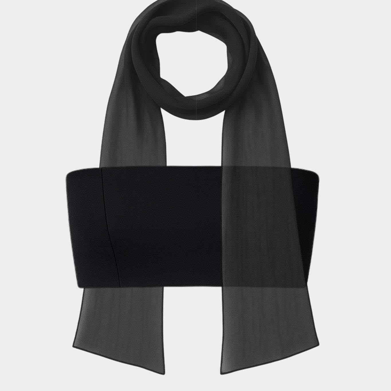 SHEER LAVALLIÈRE BANDEAU TOP - PENKO