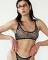 SNAKE SEMI - TRANSPARENT BRA - PENKO